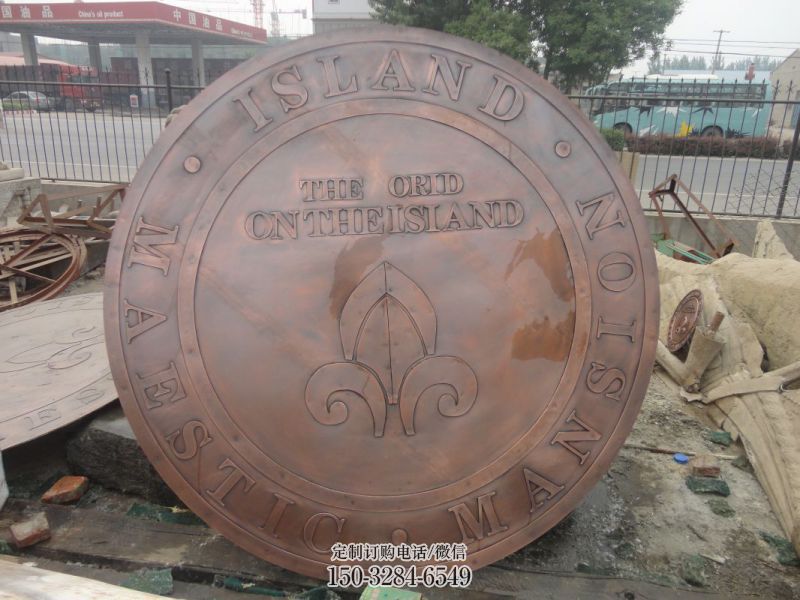 湖北彩绘校徽雕塑 景观景墙雕塑 街头浮雕雕塑 湖北彩绘校徽雕塑 景观景墙雕塑 街头浮雕雕塑